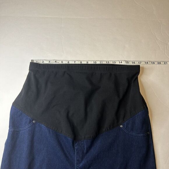 TIME AND TRU Skinny Jeans Womens Maternity SIZE XL Blue Denim Pull-On Casual - Picture 5 of 7